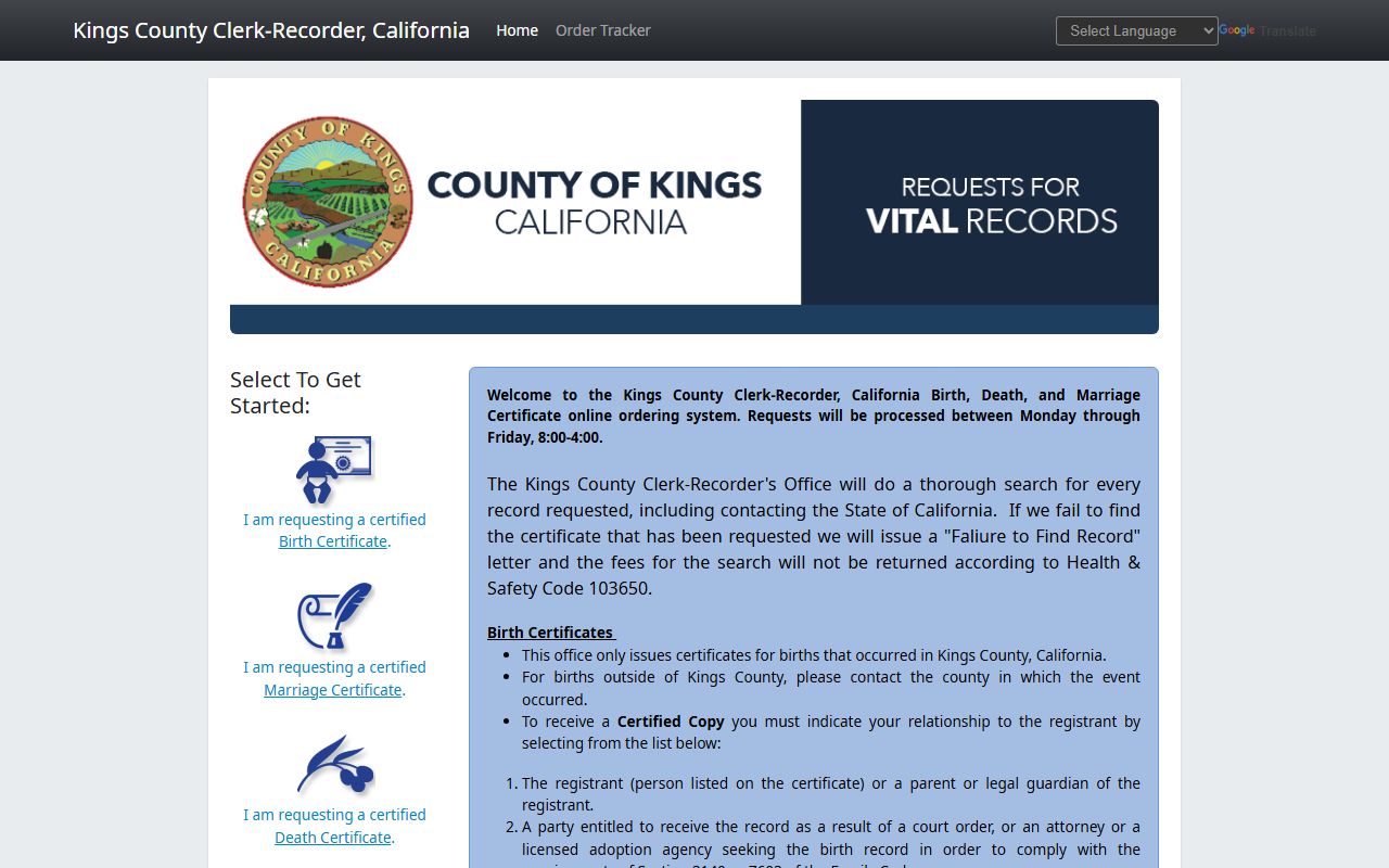 Kings County death records portal